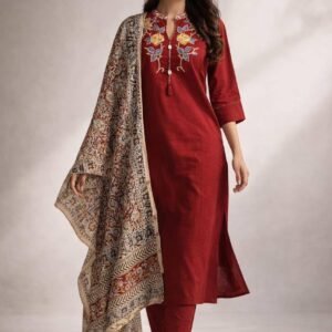 প্রিমিয়াম ইন্ডিয়ান কালামকারি থ্রি পিস