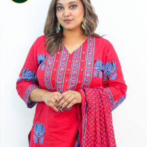 Elegant Heavy Cotton Ethnic Set For Women