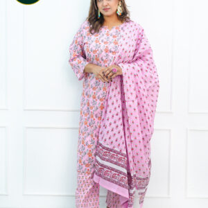 Original Tubelight Work Cotton Dress – Festive Collection